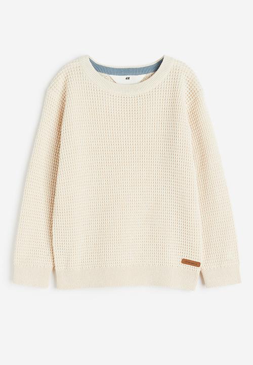 H&M - Waffle-knit jumper - off white 