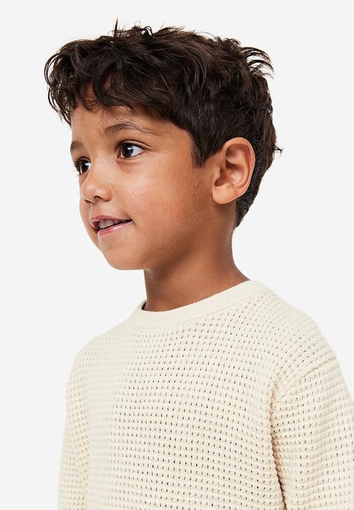 H&M - Waffle-knit jumper - off white 