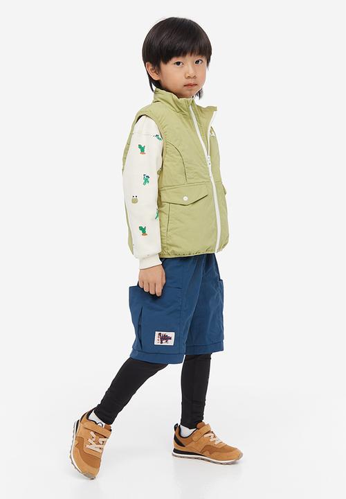 H&M - Woven gilet - dusty green & curiosity