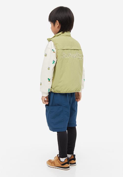 H&M - Woven gilet - dusty green & curiosity