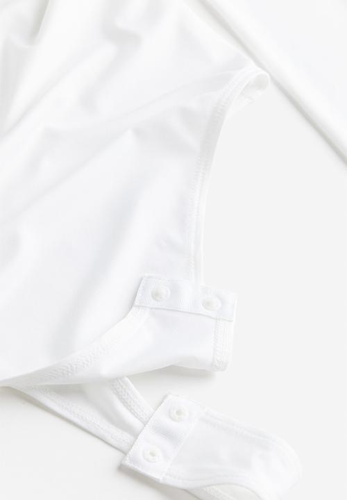 H&M - Jersey thong body - white
