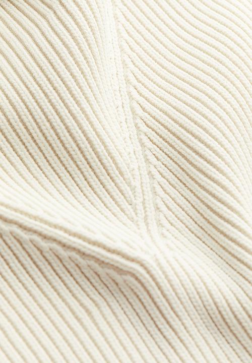 H&M - Rib-knit vest top - white