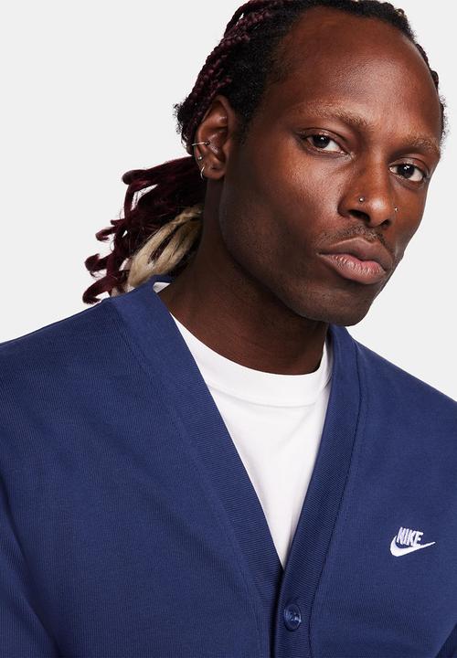 Nike - Club fairway cardigan - midnight navy/white