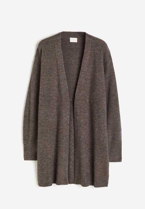 H&M - Long cardigan - dark mole