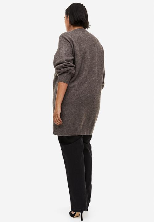 H&M - Long cardigan - dark mole