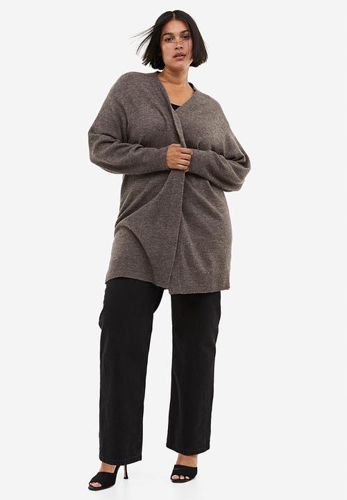 H&M - Long cardigan - dark mole