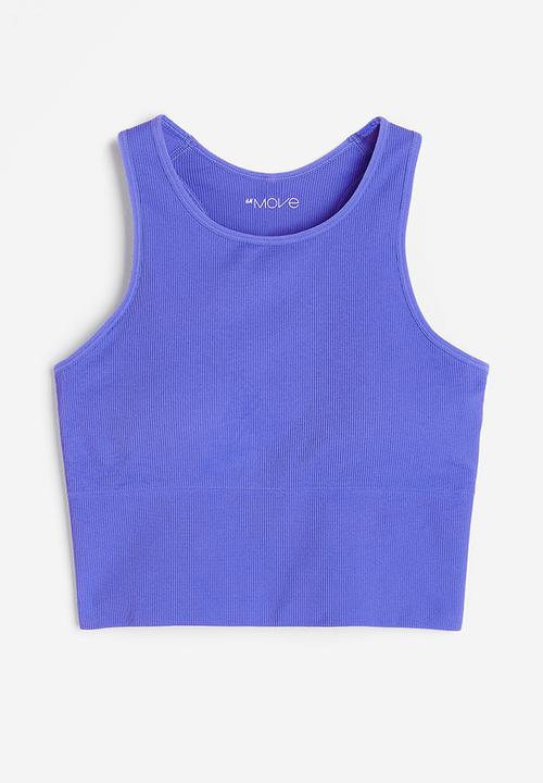 H&M - Drymove™ medium support sports bra - lavender blue