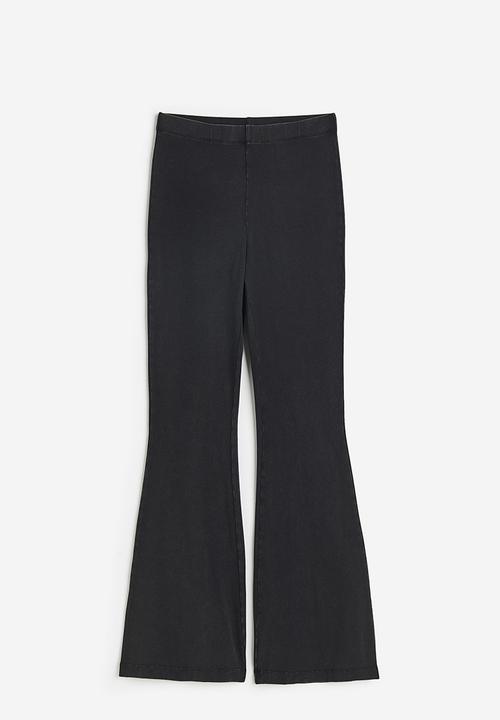 H&M - Flared trousers - black