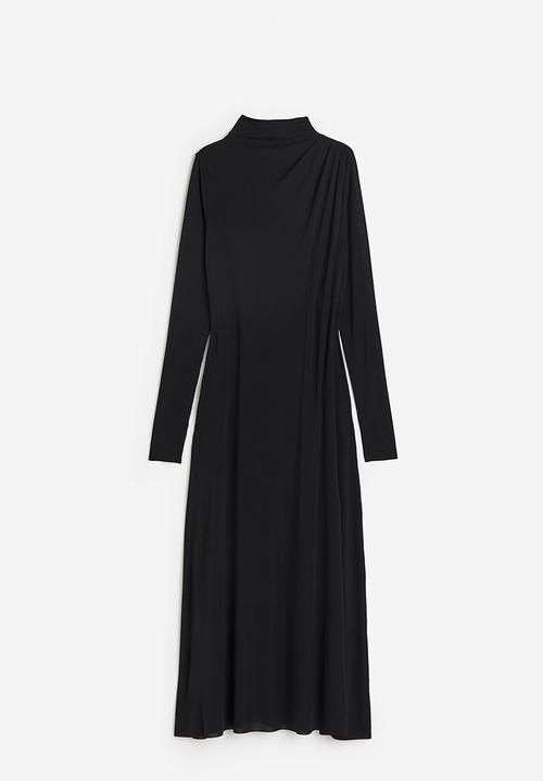 H&M - Jersey turtleneck dress - black