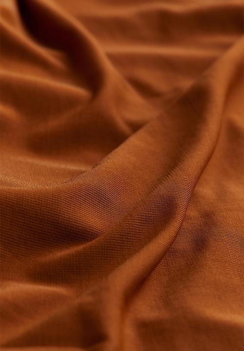 H&M - Jersey turtleneck dress - brown