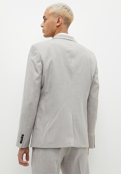 Superbalist - Slim Fit Suit Blazer - Light Grey