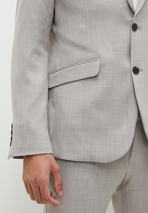 Superbalist - Slim Fit Suit Blazer - Light Grey