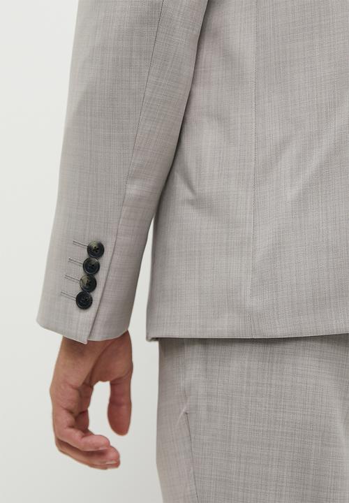 Superbalist - Slim Fit Suit Blazer - Light Grey