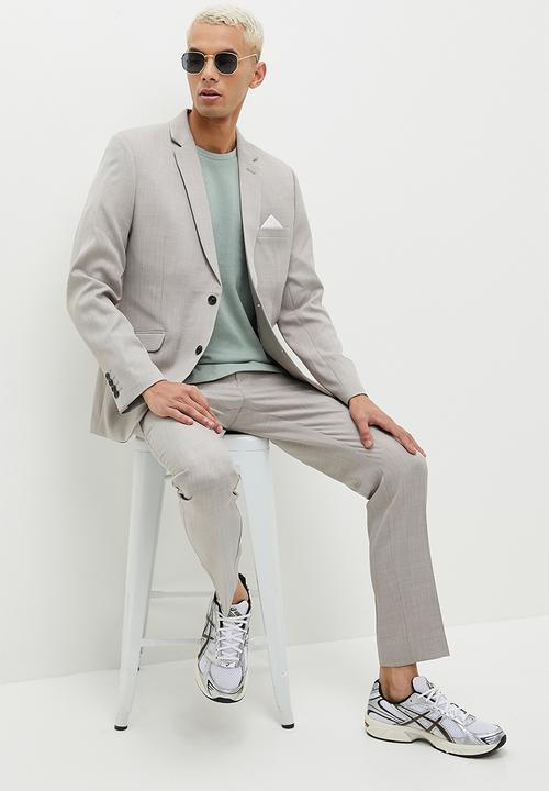 Superbalist - Slim Fit Suit Blazer - Light Grey