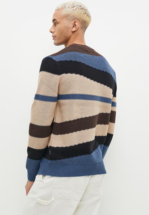 Only & Sons - Onskylan life reg 5 crew knit - denim blue