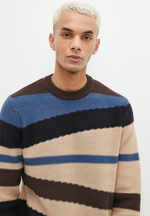 Only & Sons - Onskylan life reg 5 crew knit - denim blue