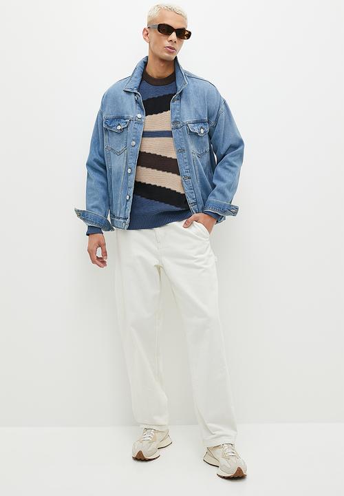 Only & Sons - Onskylan life reg 5 crew knit - denim blue