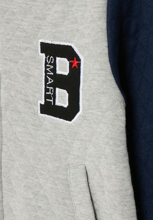 Pop Candy - Baseball jacket - grey & navy