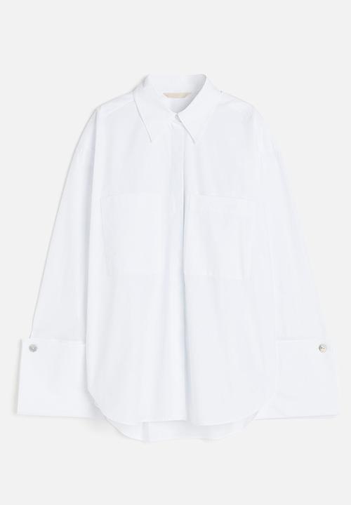 H&M - Oversized cotton shirt - white