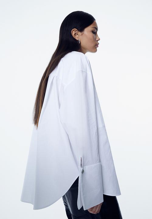 H&M - Oversized cotton shirt - white