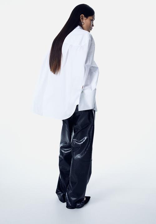 H&M - Oversized cotton shirt - white