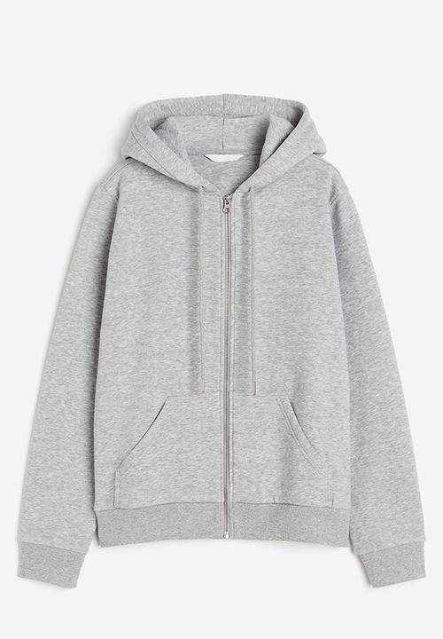 H&M - Zip-through hoodie - grey