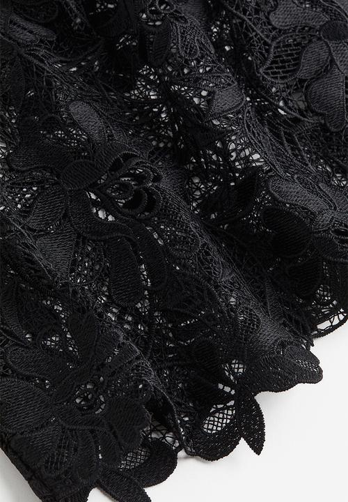 H&M - Lace top - black