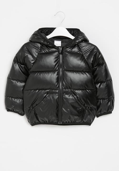 Pop Candy - Metallic hooded puffer jacket - unisex