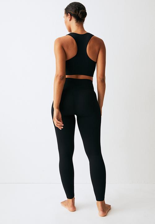 H&M - Drymove™ seamless sports tights - black