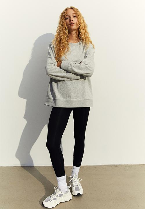 H&M - Mama before & after maternity/nursing sweatshirt - light grey marl