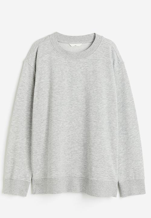 H&M - Mama before & after maternity/nursing sweatshirt - light grey marl