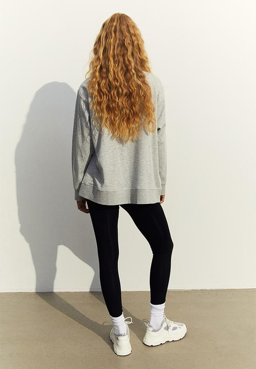 H&M - Mama before & after maternity/nursing sweatshirt - light grey marl