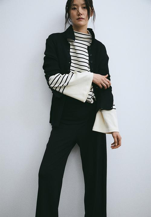H&M - Mama before & after jersey trousers - black