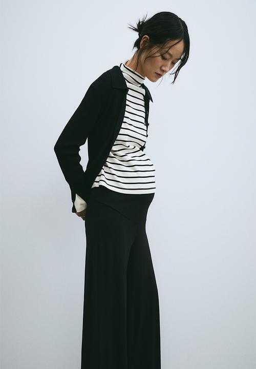 H&M - Mama before & after jersey trousers - black