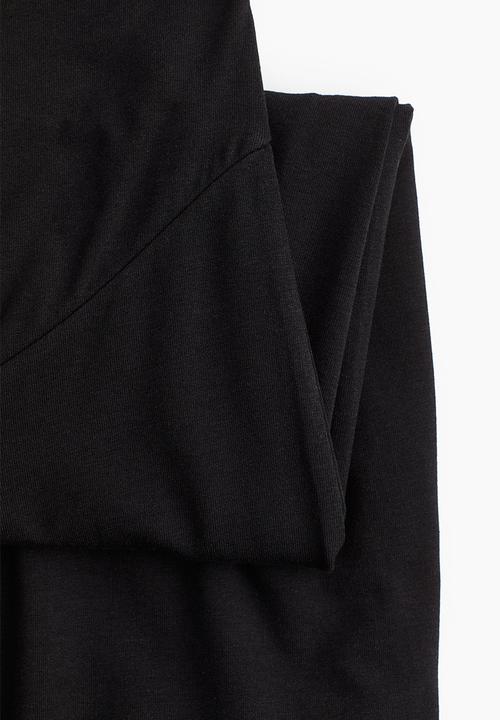 H&M - Mama before & after jersey trousers - black