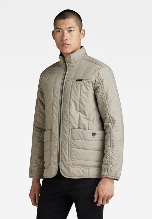G-STAR - Liner Overshirt Manor poplin - elephant skin