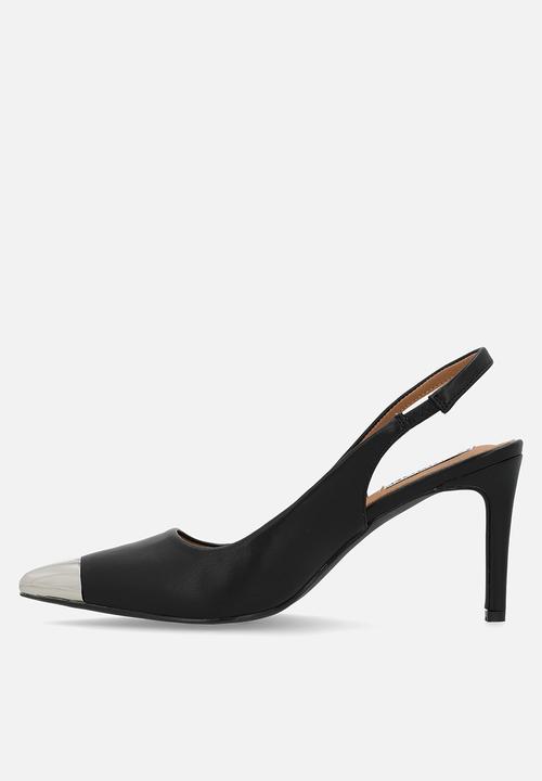 Madison® - Paola slingback court - black & silver