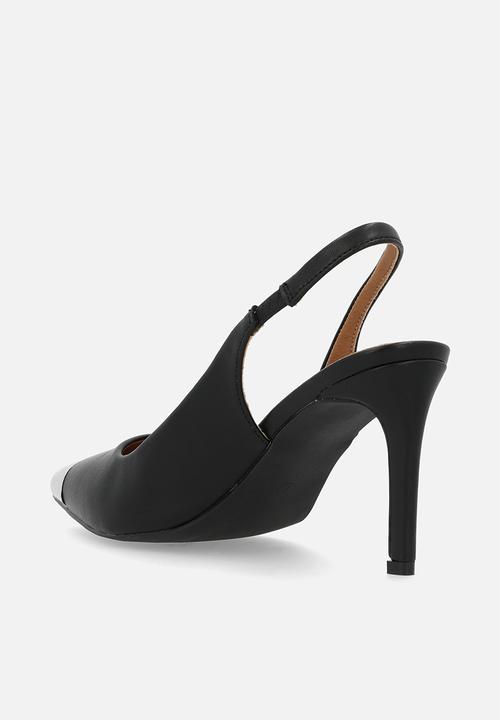 Madison® - Paola slingback court - black & silver