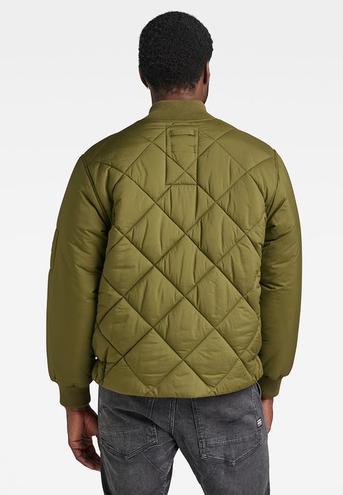 G-STAR - Diamond Qlty Bomber Unic matte lite r wr - dark olive