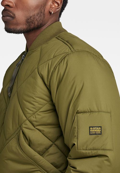G-STAR - Diamond Qlty Bomber Unic matte lite r wr - dark olive