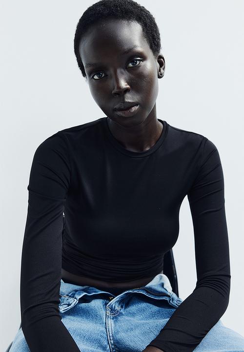 H&M - Jersey top - black
