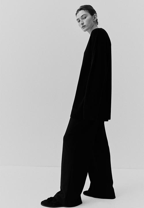 H&M - Jersey trousers - black
