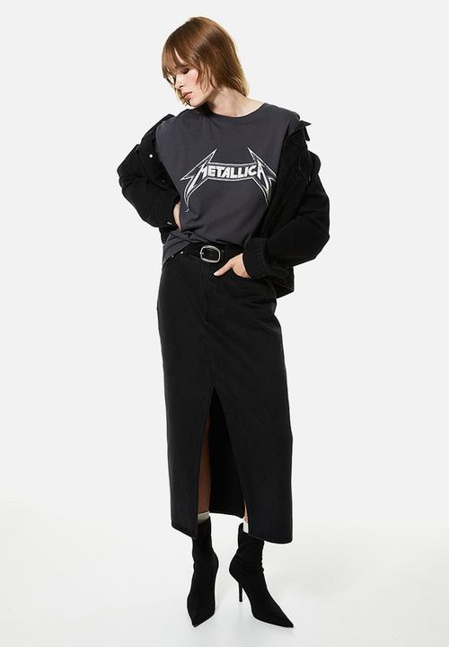 H&M - Oversized printed t-shirt - grey