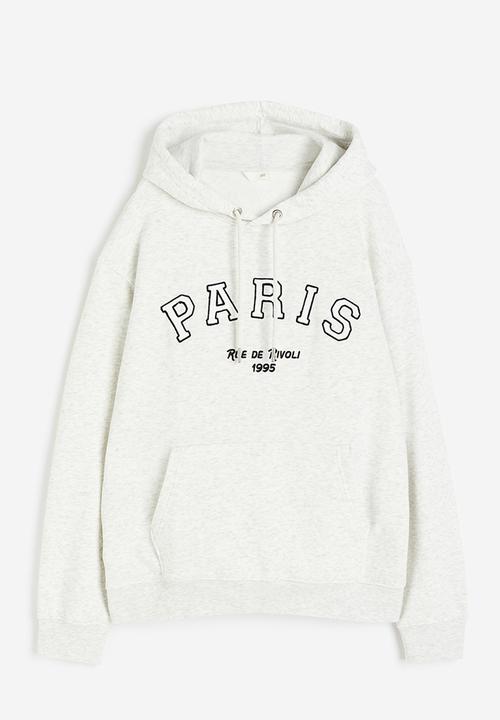 H&M - Hoodie - light grey marl & paris