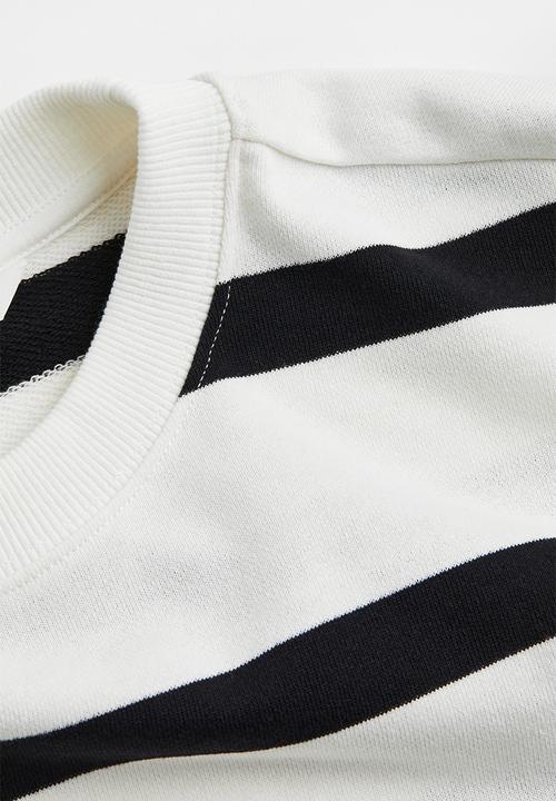 H&M - Sweatshirt - white striped