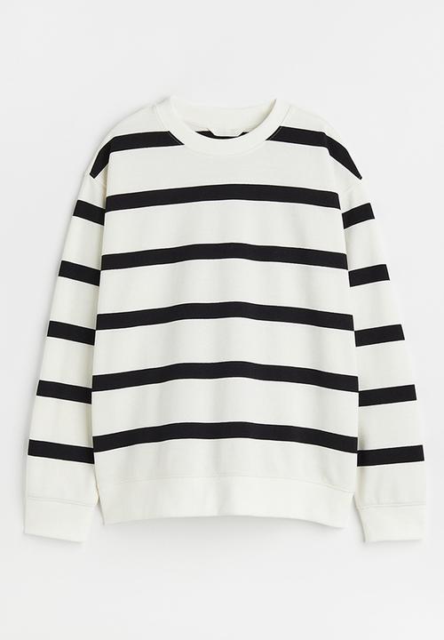 H&M - Sweatshirt - white striped