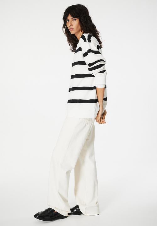 H&M - Sweatshirt - white striped