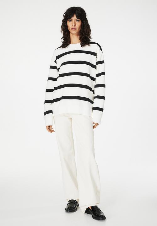 H&M - Sweatshirt - white striped