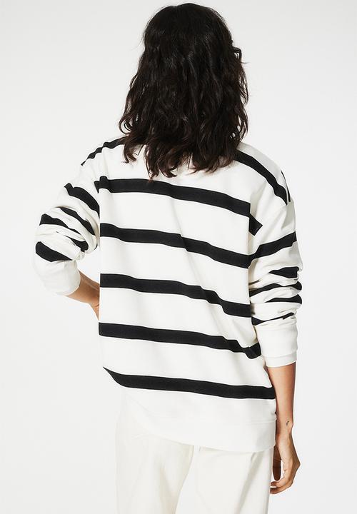H&M - Sweatshirt - white striped