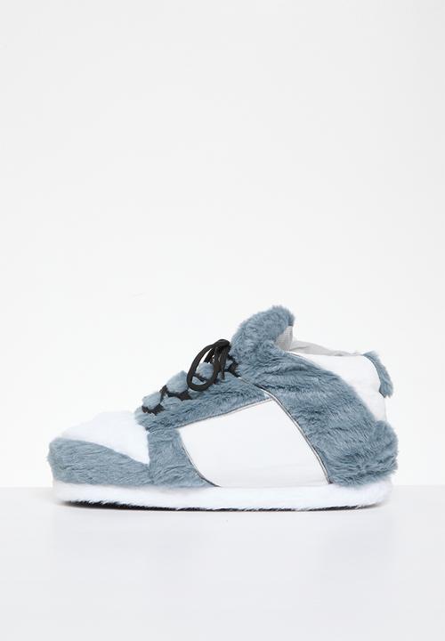 Pop Candy - Novelty slippers - blue & white